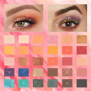 FOCALLURE 30 Colors Ultra Matte Shade Eyeshadow Palette High Texture Shimmer Long-Lasting Waterproof Eye Makeup Cosmetic