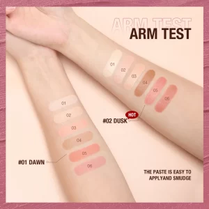O.TWO.O Concealer Palette 5 In 1 Blush Contouring Eyeshadow Lipstick Palette Waterproof Long-Lasting Creamy Texture Face Makeup