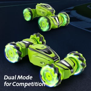 RC Stunt Twist Car JJRC Q110 2.4G Remote Control Off-road Climbing Car Gesture Sensor Watch 4WD Drift RC Cars LED Light Kids Toy